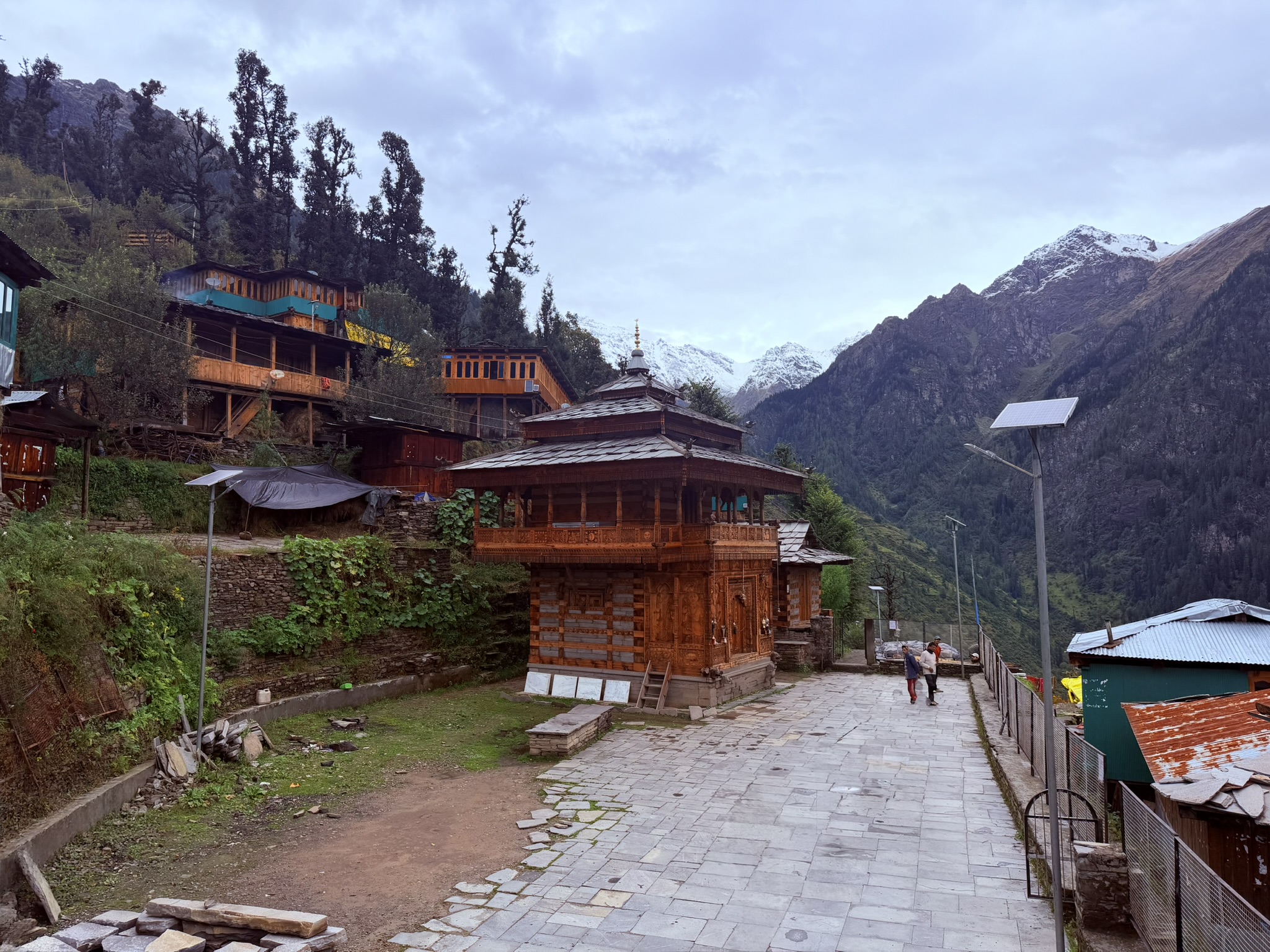Dhara Temple near Jakha village on the Rupin Pass trek in Himachal Pradesh