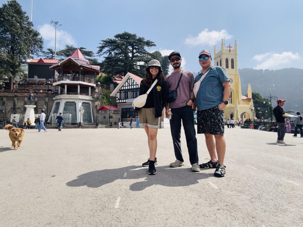 Christ Church on the Ridge in Shimla during a visit before the Rupin Pass trek.